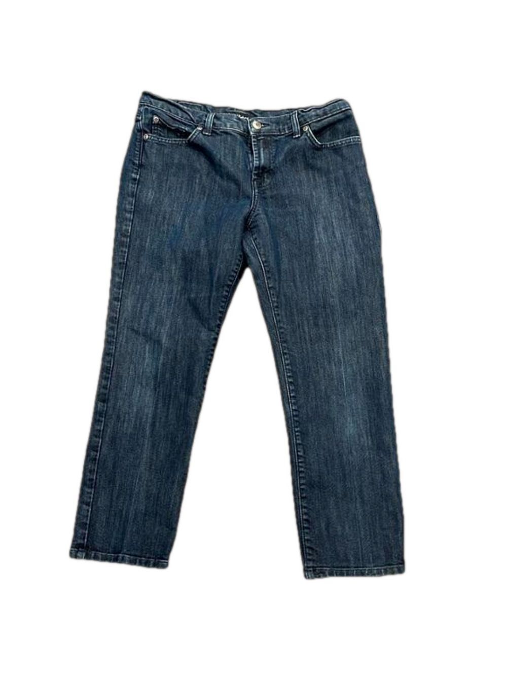 David Kahn short inseam Straight Leg Jeans Women’s 30 (fits 29/30) Dark Wash